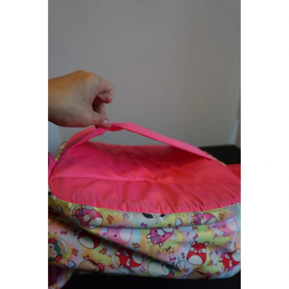 Squishmallows Kids Backpack Rainbow Character Print Pink School Bag KC.1028